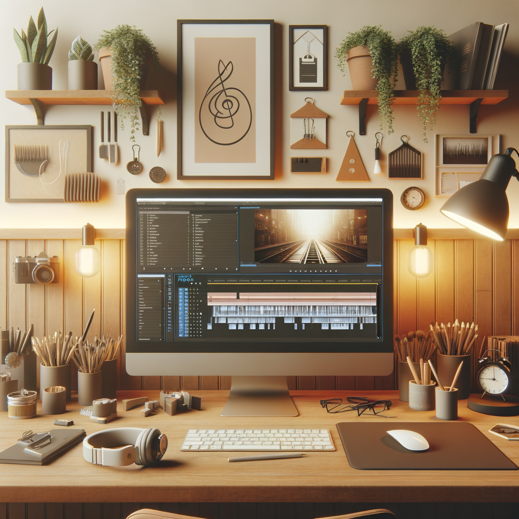 Workspace with editing timeline